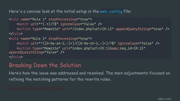 Solving URL Rewrite Issues in MS Azure with web.config