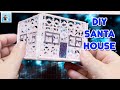 Holiday season decorations how to DIY Santa House Art and crafts