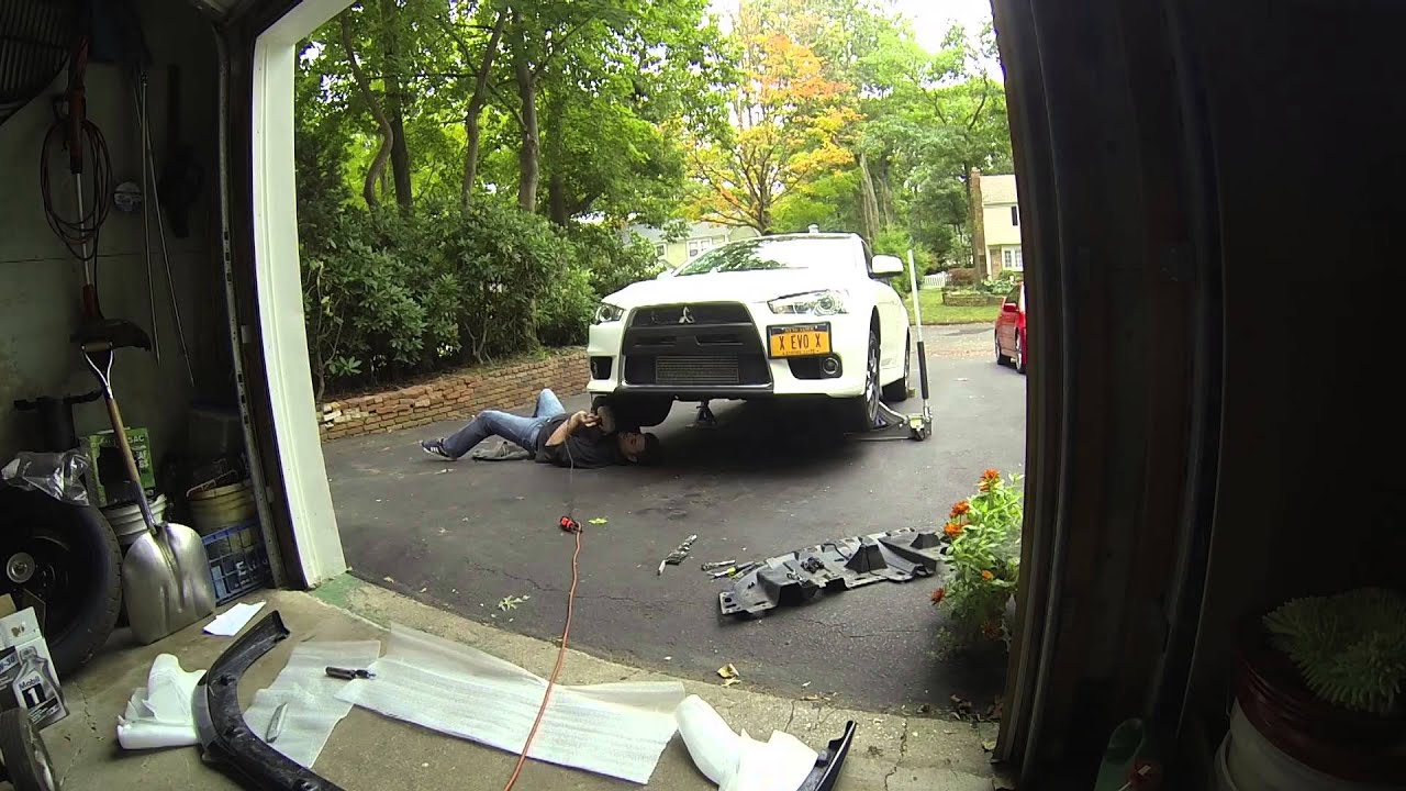 Installing the JDP Carbon Fiber Lip on the Evo X YouTube