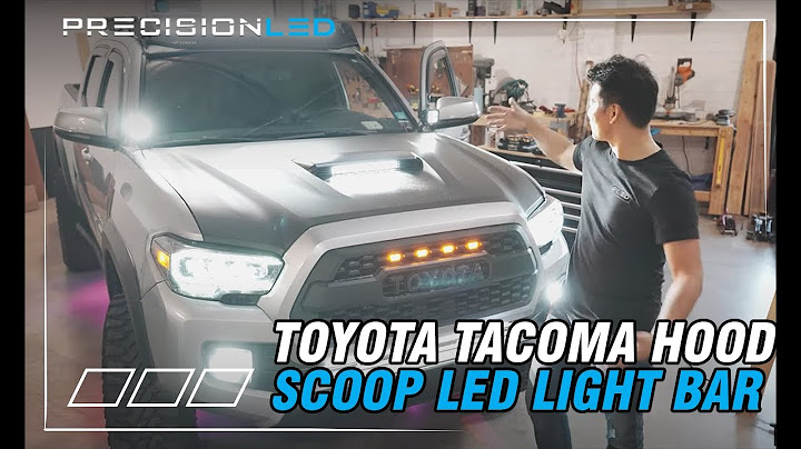 How to make tacoma hood scoop functional