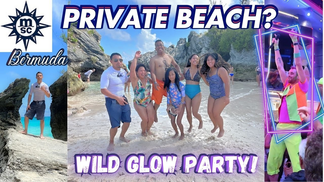 Quiet & Relaxing Beach Spot In Bermuda | Jobson's Cove | Glow Party MSC Meraviglia |