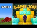 I played 100 Minecraft Minigames in a Row
