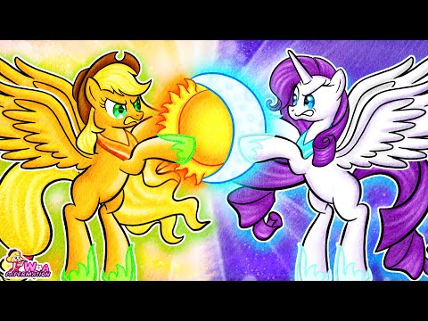 видео: MY LITTLE PONY Contest: Apple Jack VS Rarity Day And Night Makeup Challenge | Annie Korea