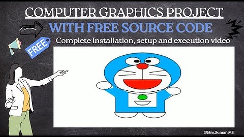 Doraemon Computer Graphics | OpenGL Project |  Computer Graphics Project | With Free Source Code
