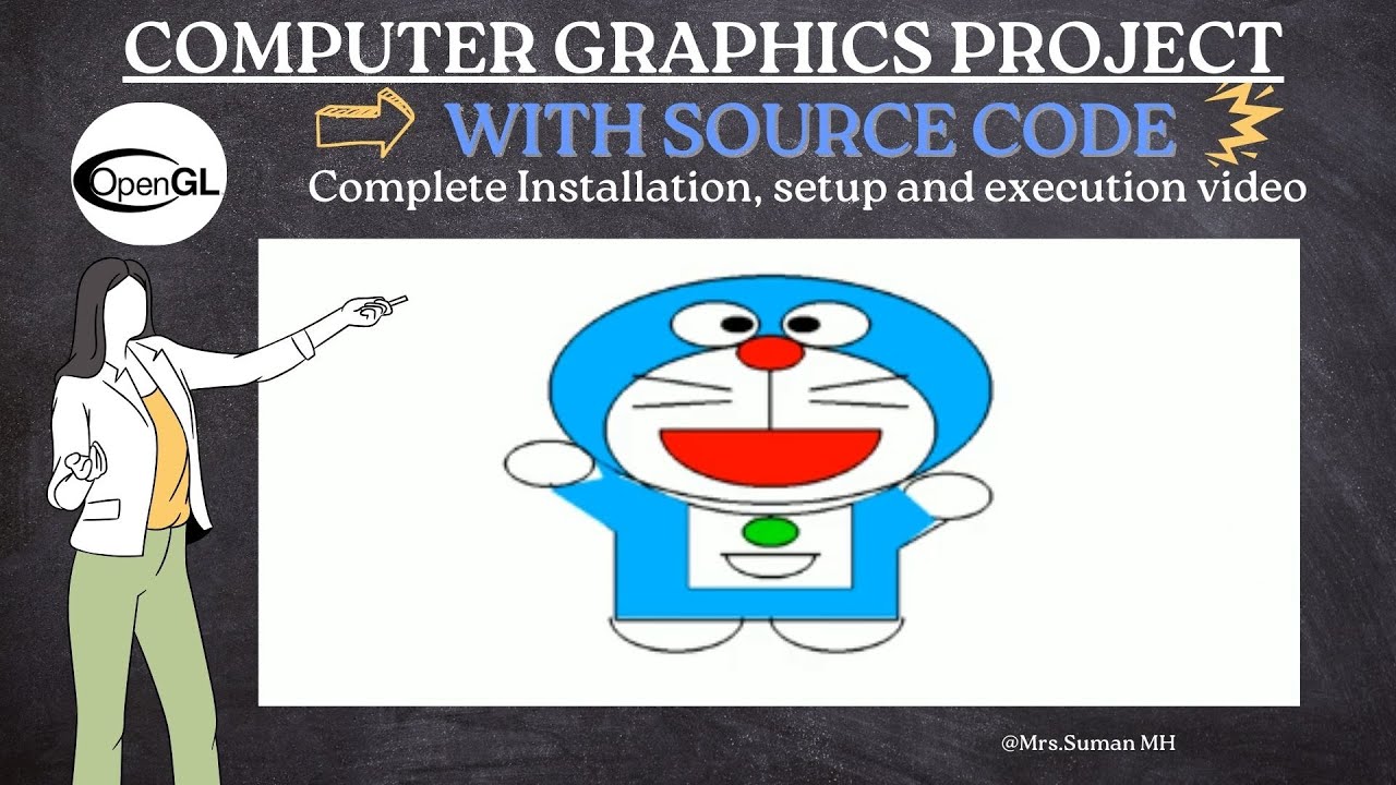 Doraemon Computer Graphics | OpenGL Project | Computer Graphics Project ...