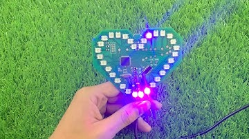 MẠCH LED TRÁI TIM RGB DÁN