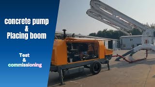 How do the concrete pump & placing boom work together || Hengyuan concrete machines #construction