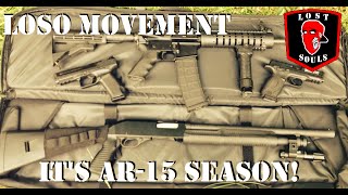 LOSO MOVEMENT: IT'S AR-15 SEASON!!! (shooting some AR-15, shotgun, 9MM, and 22 rounds)