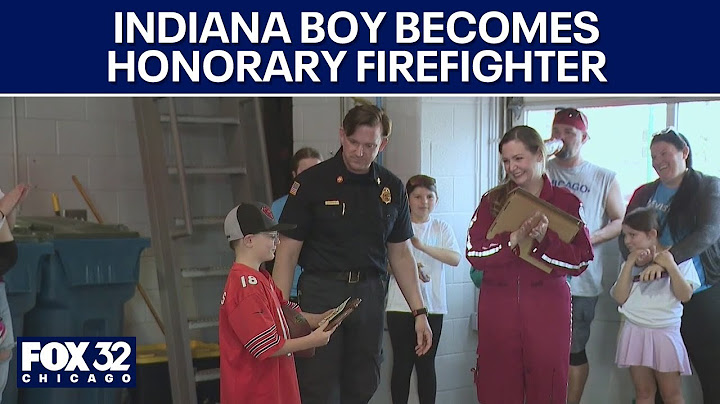 11-year-old Indiana boy becomes honorary firefighter