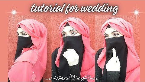 Hijab tutorial for wedding / party || quick and easy Hijab style by Hannah shah 