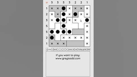 Grey is Odd - Today grids. Solution level 4 7X7 dated 04-06-2024