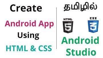 Create Android Application Using HTML CSS | Android Studio | Tamil