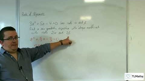 A-Level Further Maths D2-01 Roots of Polynomials: Forming New Equations Part 1