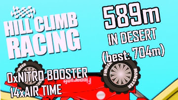 Hill Climb Racing IN Desert | Record 589m Driver Down😱
