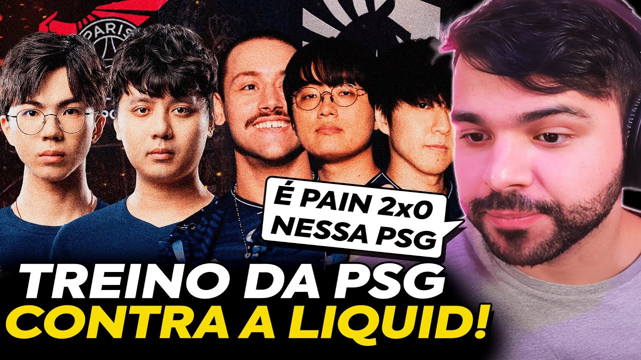 🚨 O TIME DA PSG JOGOU CONTRA O TIME DA TEAM LIQUID NA CHAMPIONS QUEUE ...