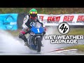 THE WETTEST RACE EVER + BIKE ON FIRE!