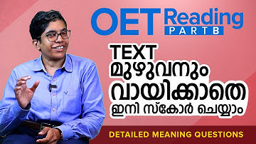 Super Easy Tips for OET Reading Part B: How to Score Full Marks.