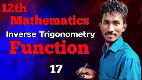 Class 12 mathematics inverse trigonometry function || #@LIFEOFMATHEMATICS || JAC board maths