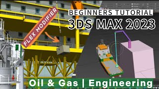 3DS MAX 2023 How To Animate Flex Modifier | Attachment Constraint (Step By Step) Tutorial