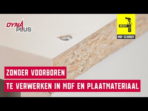 Spoedig Werkwijze fluweel MDF verwerken? Gebruik de juiste schroef! | Schroef.nl