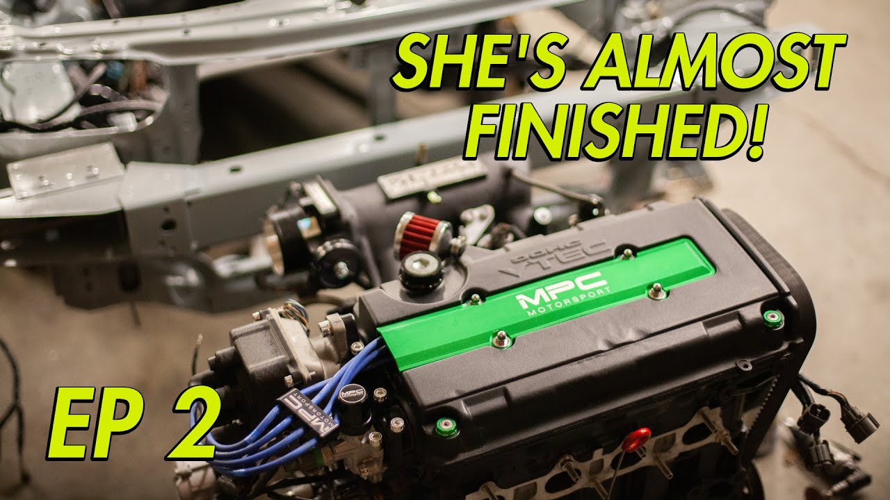 SLAMMED INTEGRA PT 2 B20 VTEC SWAP, ABS DELETE & ENGINE BAY PREP