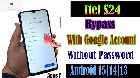 Itel s24 google account unlock|itel s24 google account bypass without password