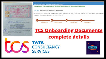 TCS Onboarding Documents | Service agreement| Non Criminal Affidavit | Everything in detail steps