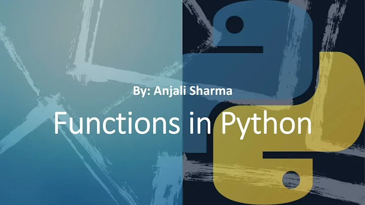 1. Functions in Python | Python Lectures |
