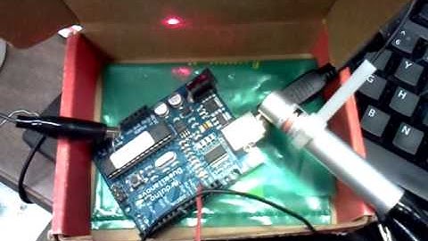 ardunio laser morse code for scav