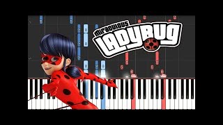 MIRACULOUS LADYBUG - Theme Song // Synthesia Piano Tutorial Resimi