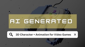 3D Character and Animation with AI for Video Games