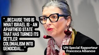 "Israel has accused me of witchcraft in 2025" Francesca Albanese tells the UN Committee