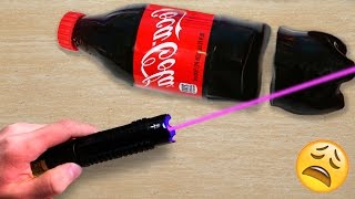 EXPERIMENT MOST POWERFUL LASER VS GUMMY COCA COLA