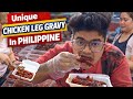 eating Unique Chicken Leg Gravy In Philippine Street Market 😱🤯|Kanda Lovers Village 