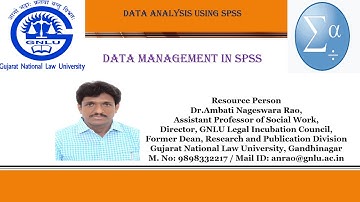 02_Data Management in SPSS Main features of SPSS, Data entry & Importing data from Excel/Google form
