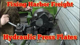 Machining Central Hydraulic Press Plates on the Lathe