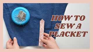 How to Sew a Placket | Ilford Jacket Sew Along Part 1 by Friday Pattern Company