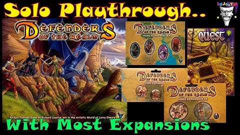 Defenders of the Realm With Most Expansions Solo Playthrough Random Setup