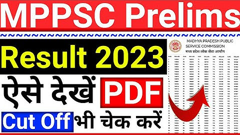 MPPSC Pre Result 2023 Kaise Dekhe || How To Check MPPSC Pre Result 2023