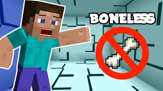 BEATING THIS MINECRAFT MAP WITHOUT MOVING!