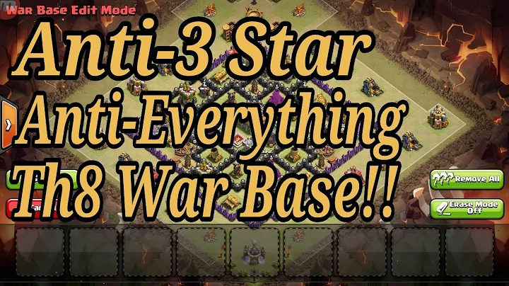 Anti 3 star TH 8 war base | COC | Best defence strategy |