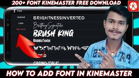 kinemaster Me Custom Font kaise add kare || How To Add Custom Font in Kinemaster without watermark