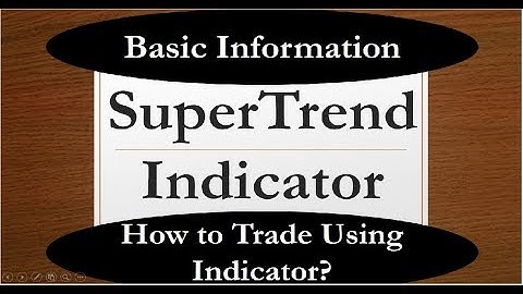 SuperTrend Indicator Basics | By Abhijit Zingade