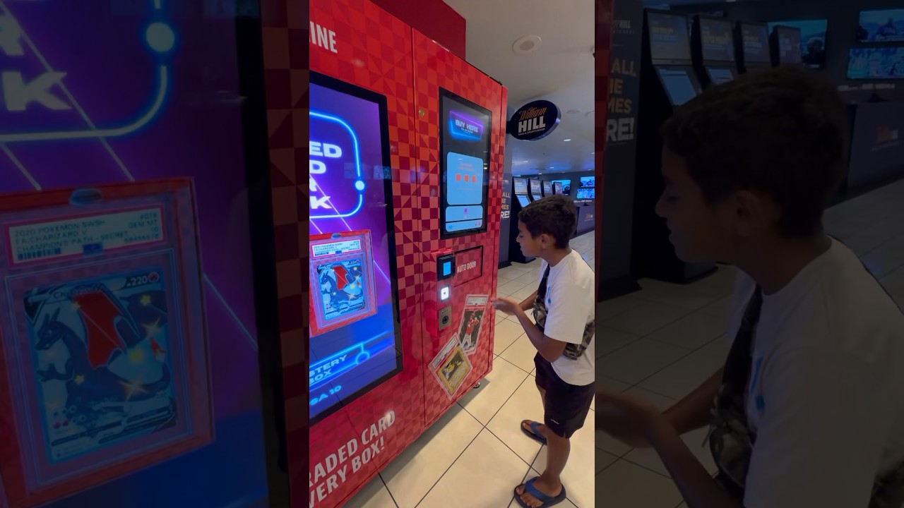 Pokemon vending machine in Las Vegas at the Plaza Hotel part 1 #lasvegas -  YouTube