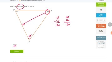 IXL M.4 Angle-side relationships in triangles