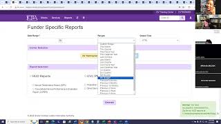 Running Funder Specific Reports