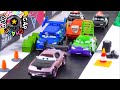 Lightning McQueen & Sheriff vs The Tuners Car Chase! Disney Cars Toys Stop Motion Animation!