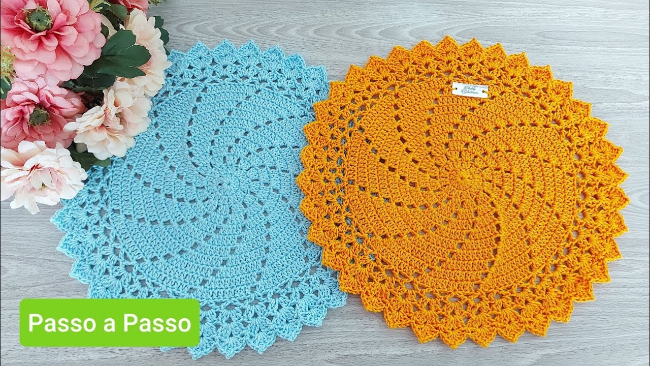 Sousplat de Crochê DUNA Fácil e Econômico Passo a Passo Prof. Neddy Ghusmam