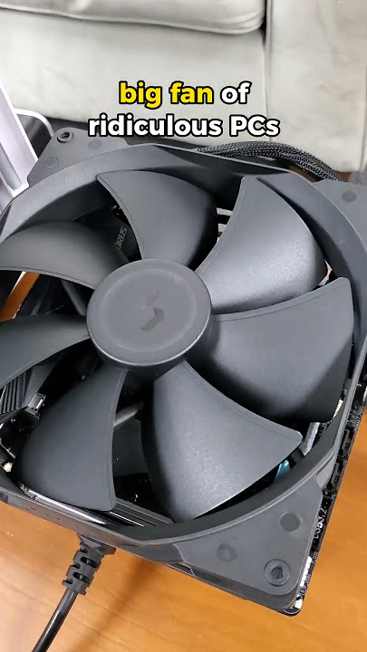 BIG FAN on small pc #shorts