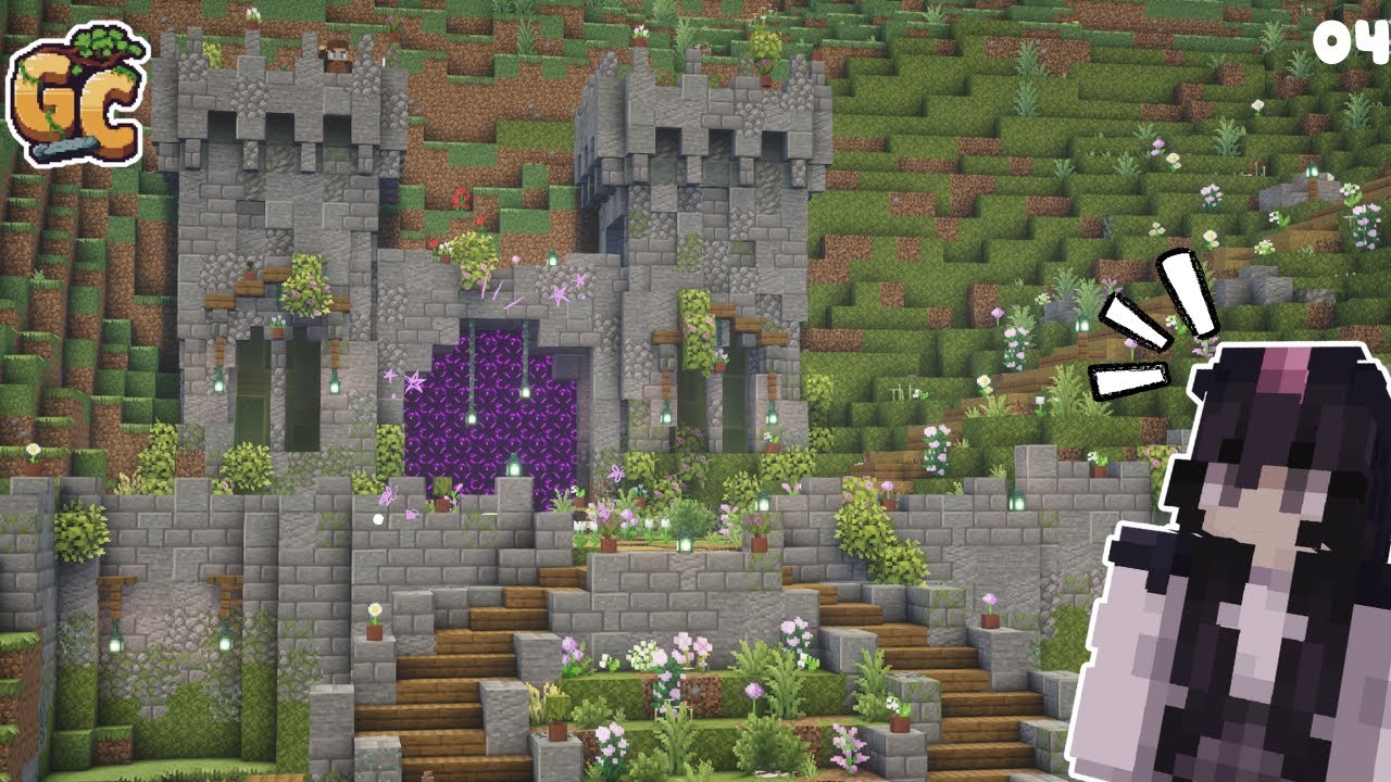Creating the CUTEST Nether Portal In Minecraft! | GroveCraft SMP EP 4 ...